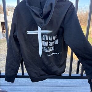 NFINITY Black Fleece Hoodie with Interior Tag